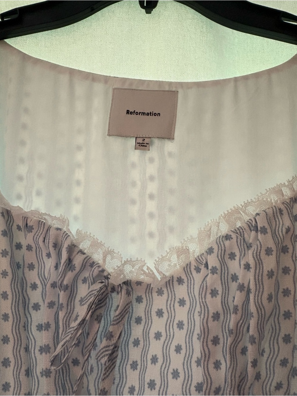 Reformation Cherise Linen Puff-Sleeve Light Blue Maxi Dress - Picture 5 of 15